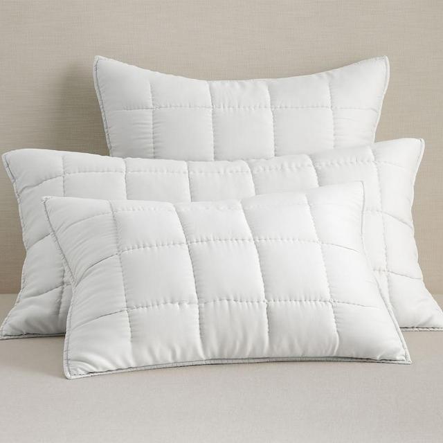 Casual TENCEL™ Quilted Sham Size Euro Set of 3 in White