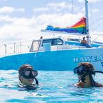 Waikiki Turtle Snorkel & Sail combo on Hawea Catamaran