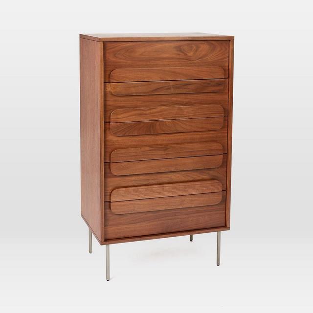 Gemini 5-Drawer Dresser, Walnut