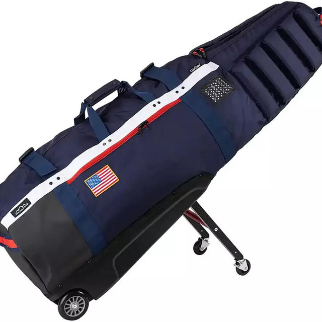 Sun Mountain ClubGlider Meridian Travel Golf Bag - Navy/White/Red