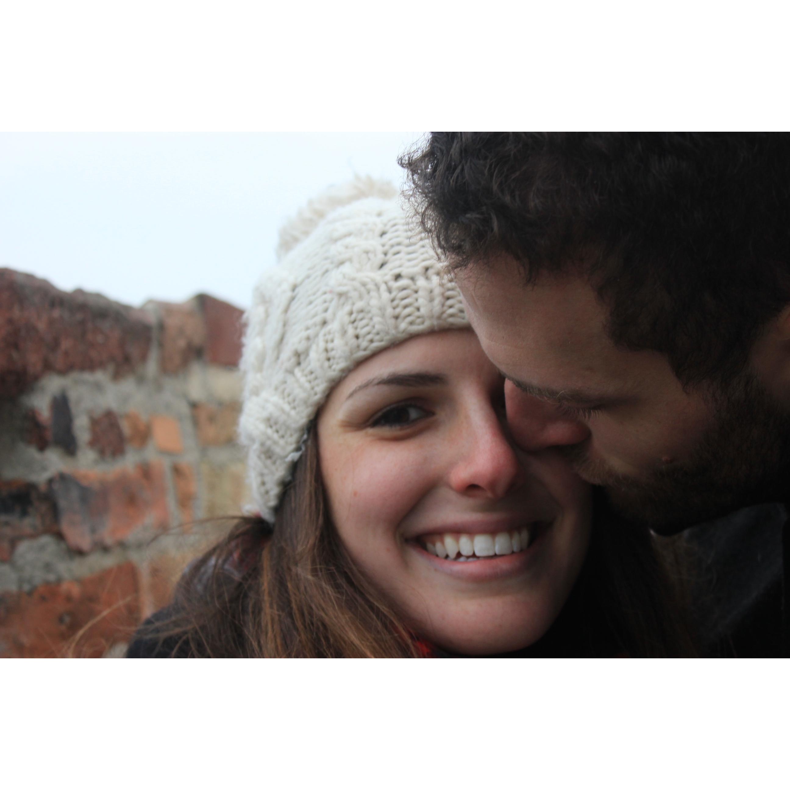 Our first trip together - Prague in December.