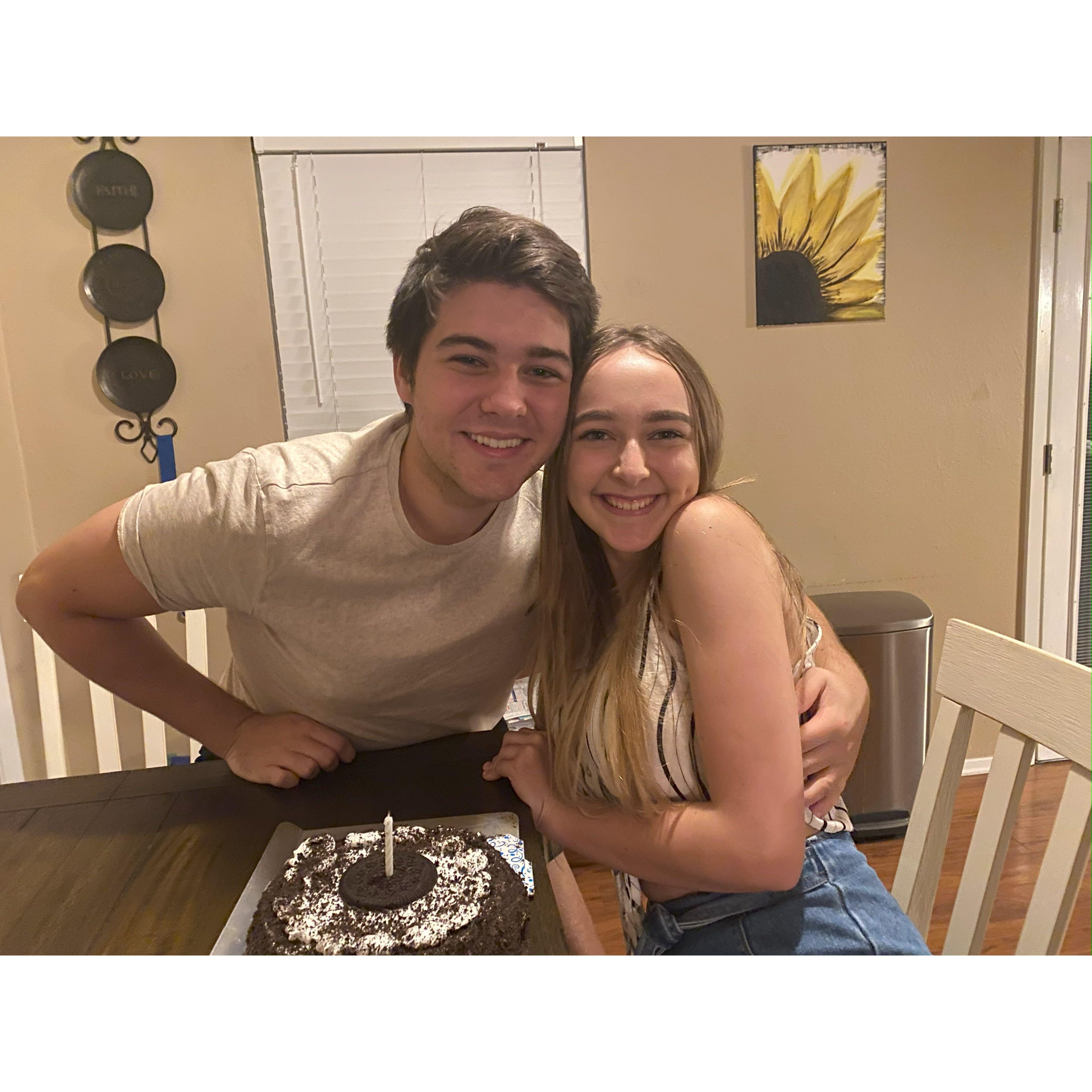 Jace surprised Sarah in Carlsbad on her birthday