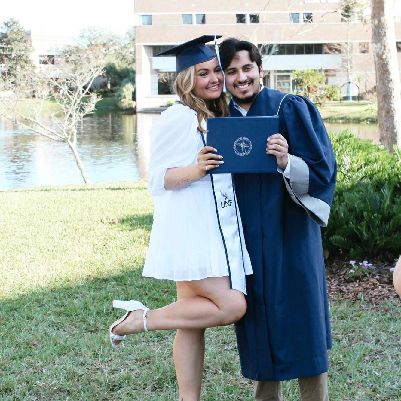 At Graduation at the University of North Florida.