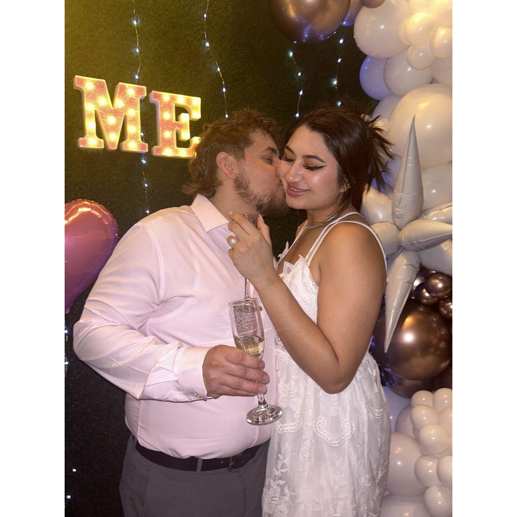 Then we were engaged.