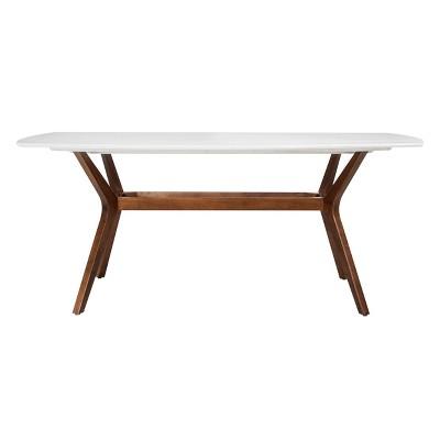 Emmond Mid Century 72" Dining Table White & Brown - Project 62™