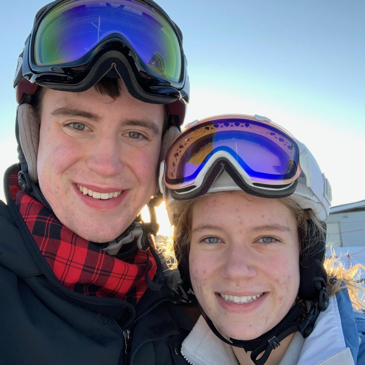 First time skiing together