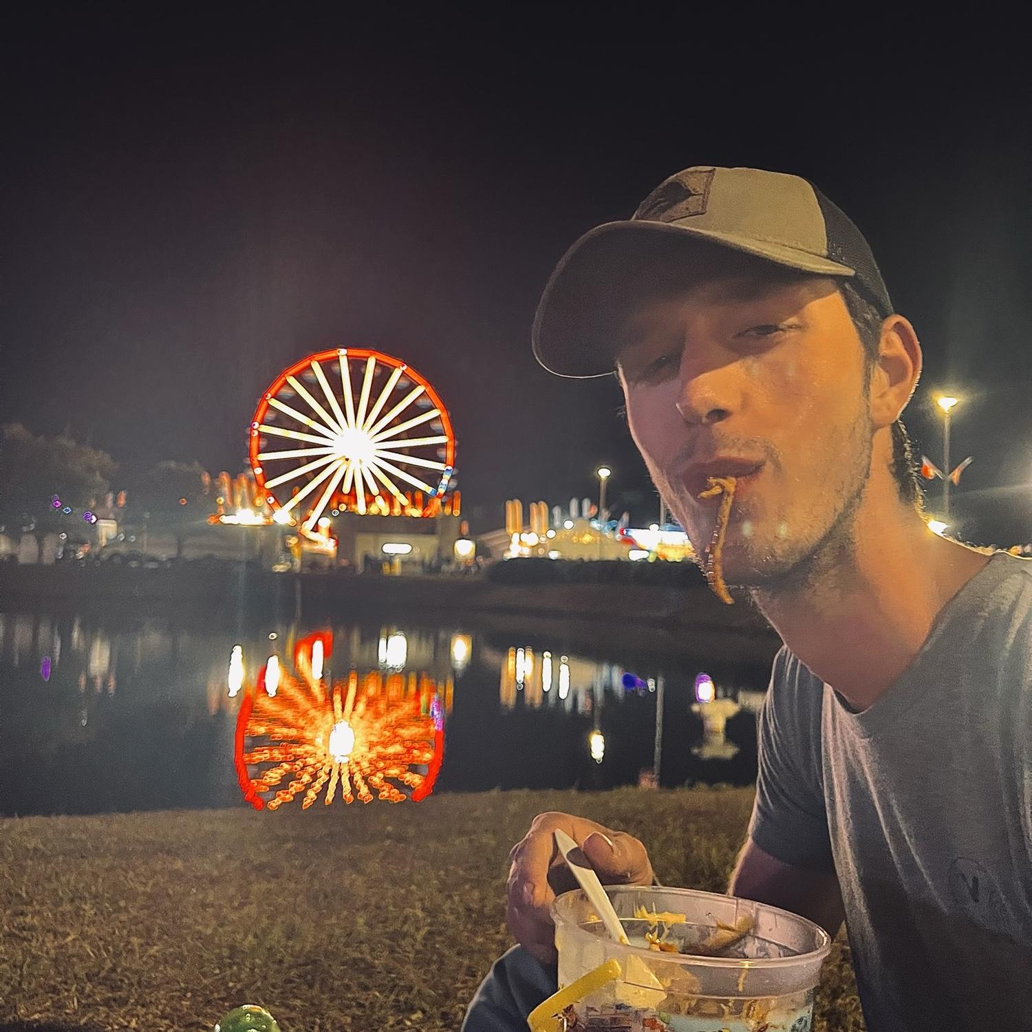 Gotta love the fair! Those fries were good!