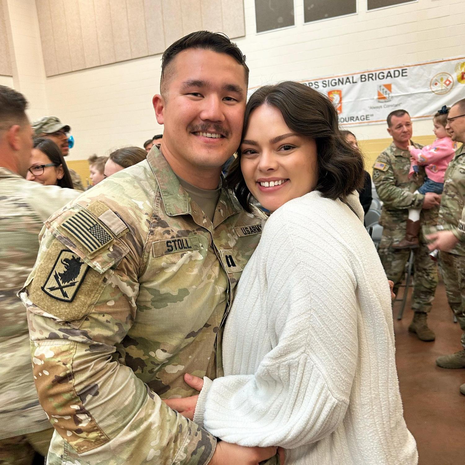 John finally home from his first deployment!!