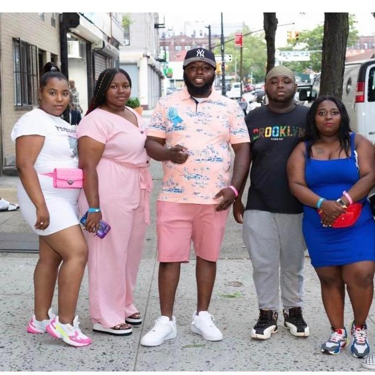 Groom and his siblings
