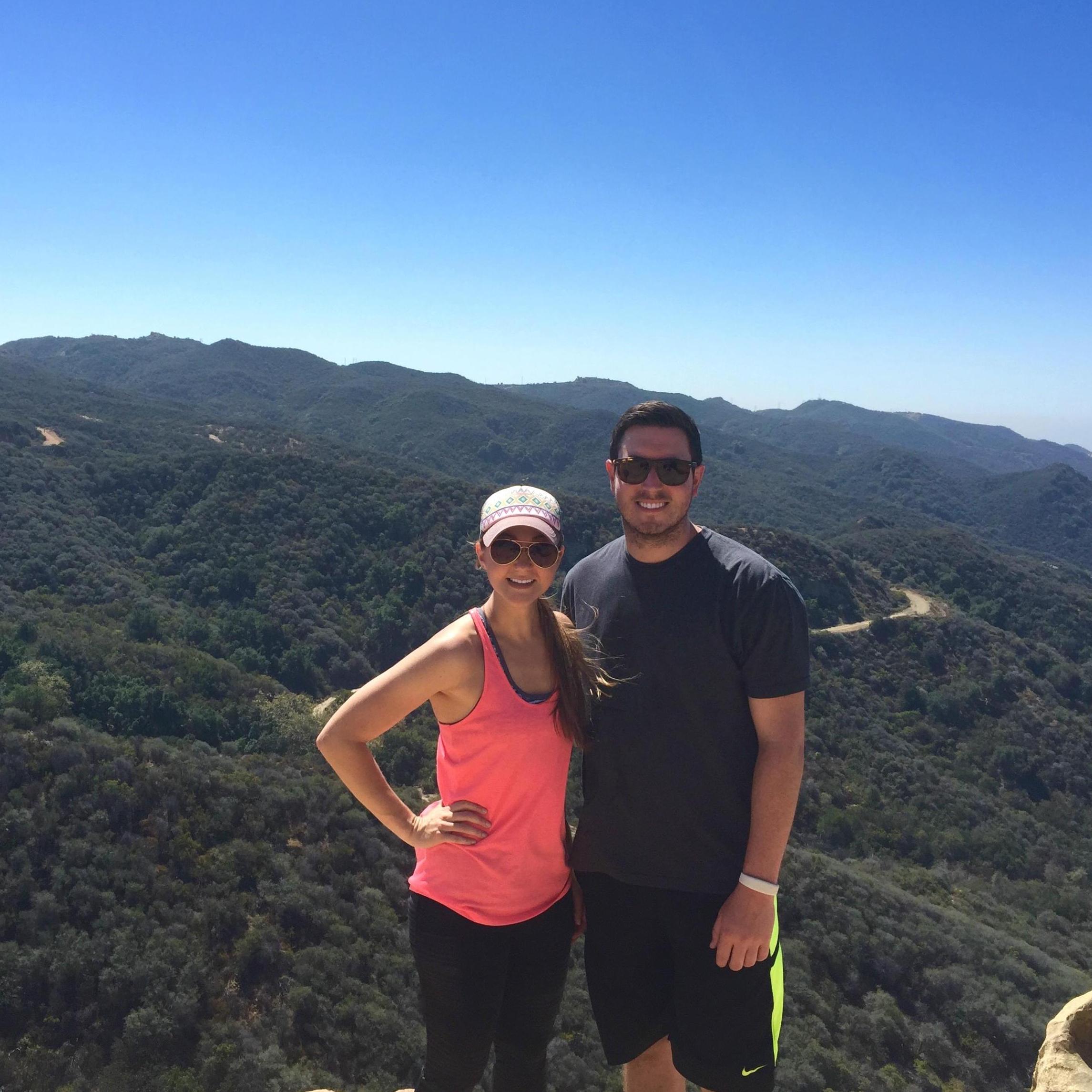 Our first "not-a-date" adventure, hiking Eagle Rock, July 2015