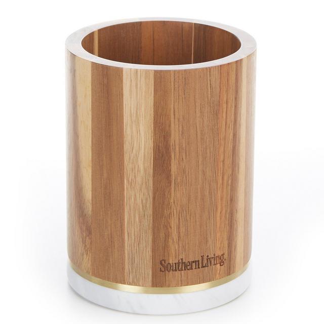 Southern Living Acacia Wood Utensil Holder