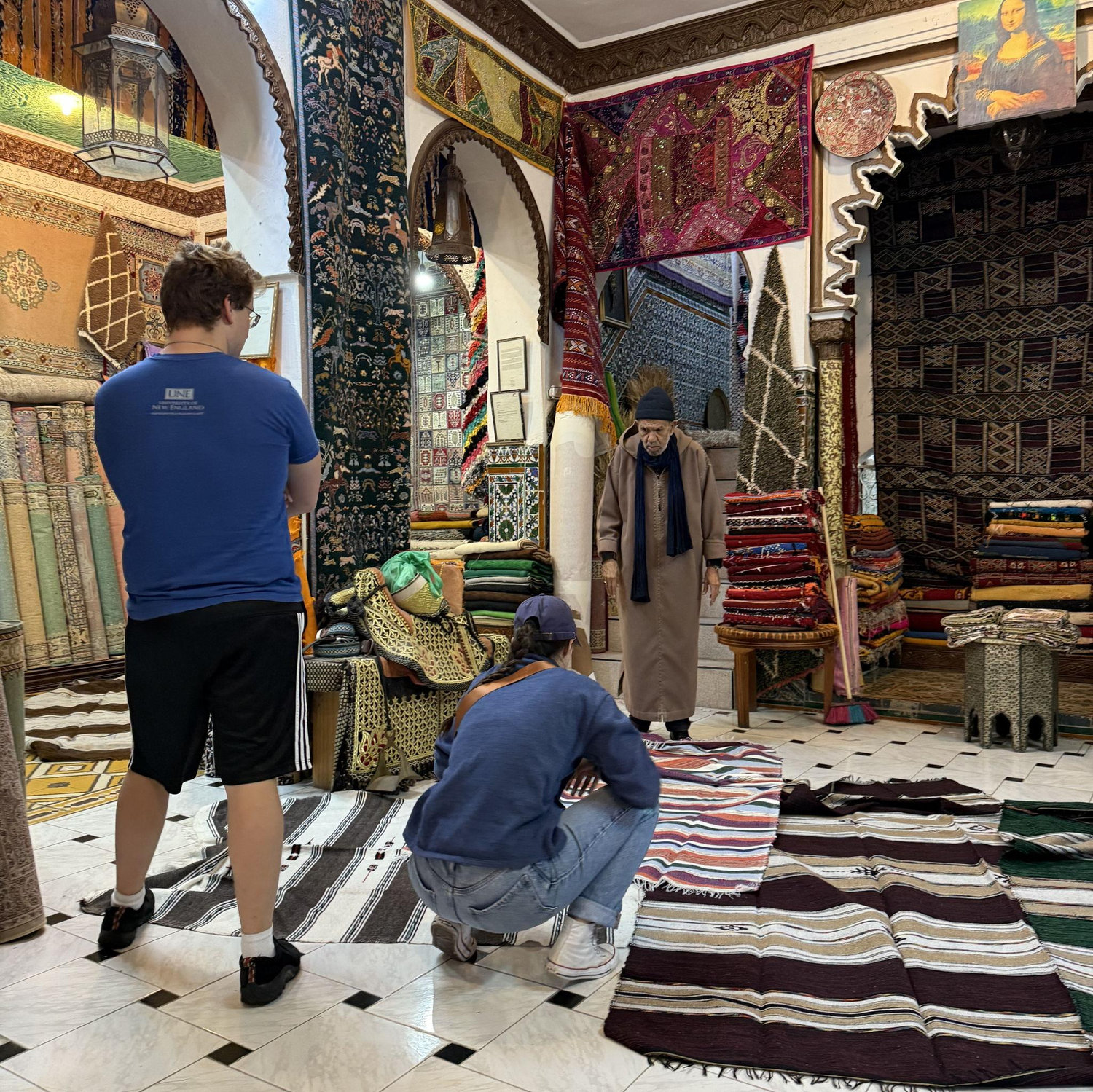Blanket Shopping in Morocco