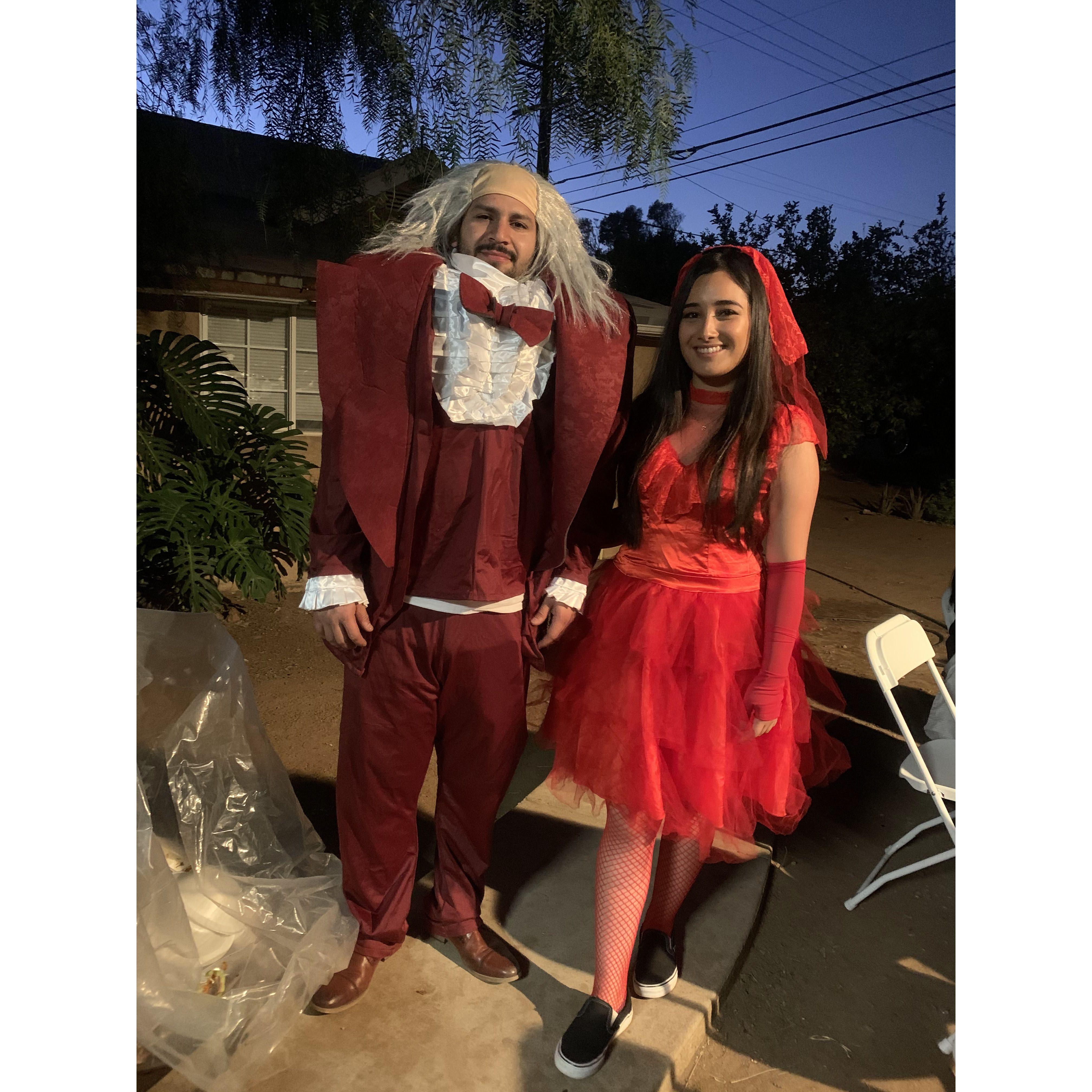 October 2019: Beetlejuice and his bride! @Riverside, CA