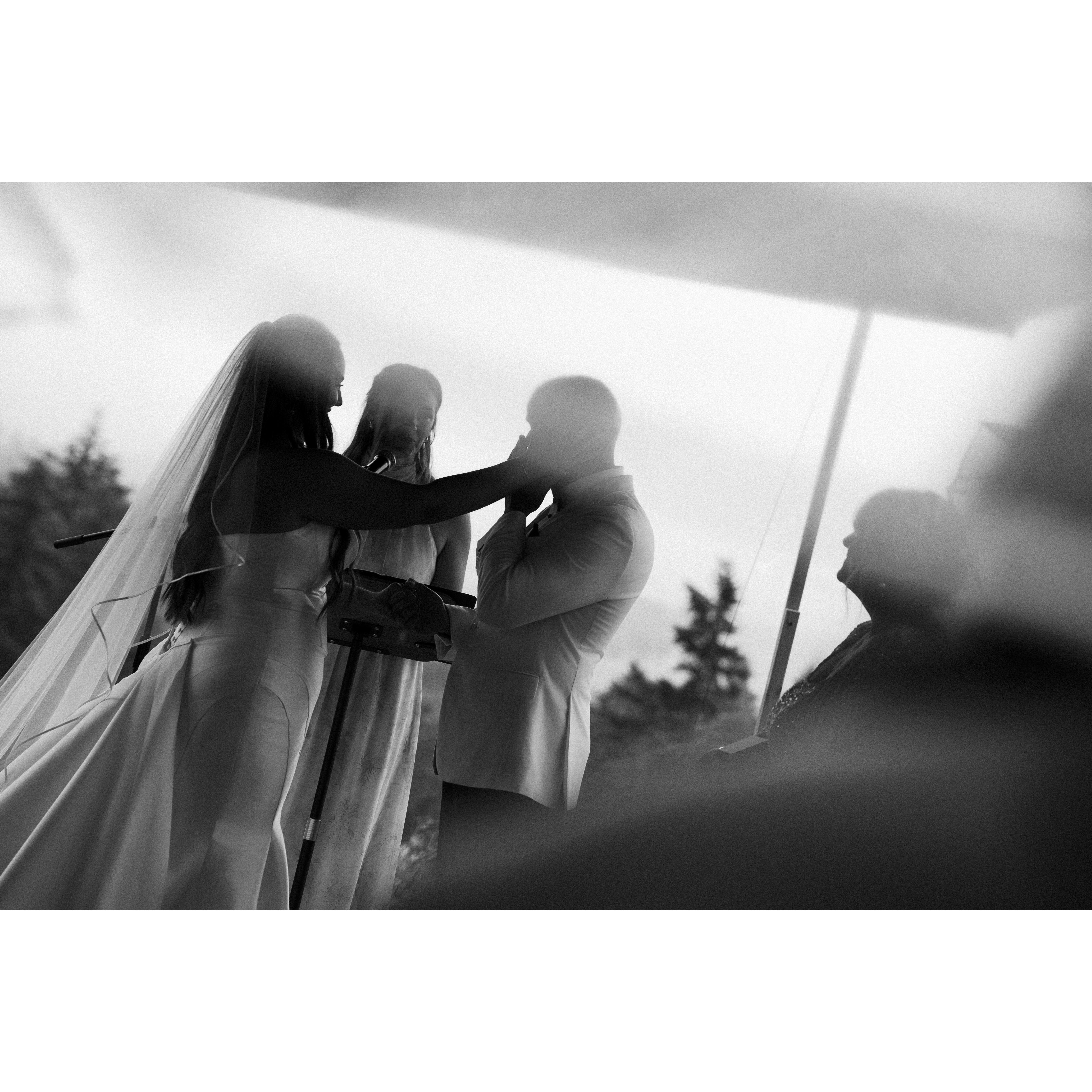 Our Rainy Wedding Ceremony on June 21st