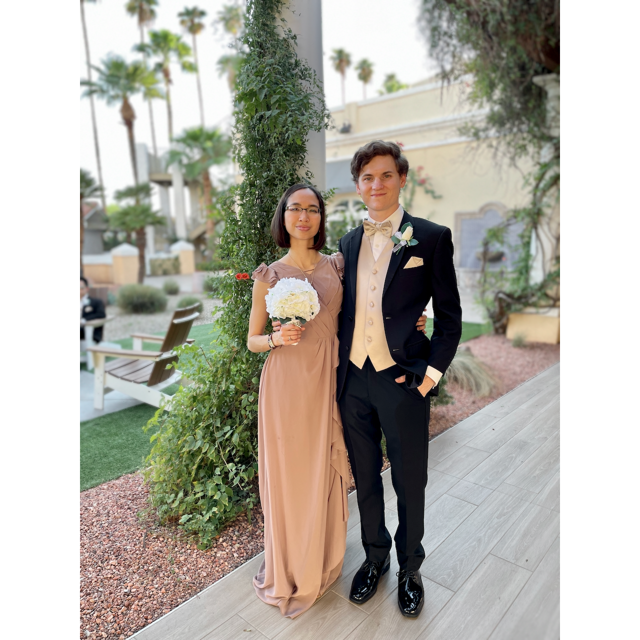 Us at the wedding of Luis and Tristan!