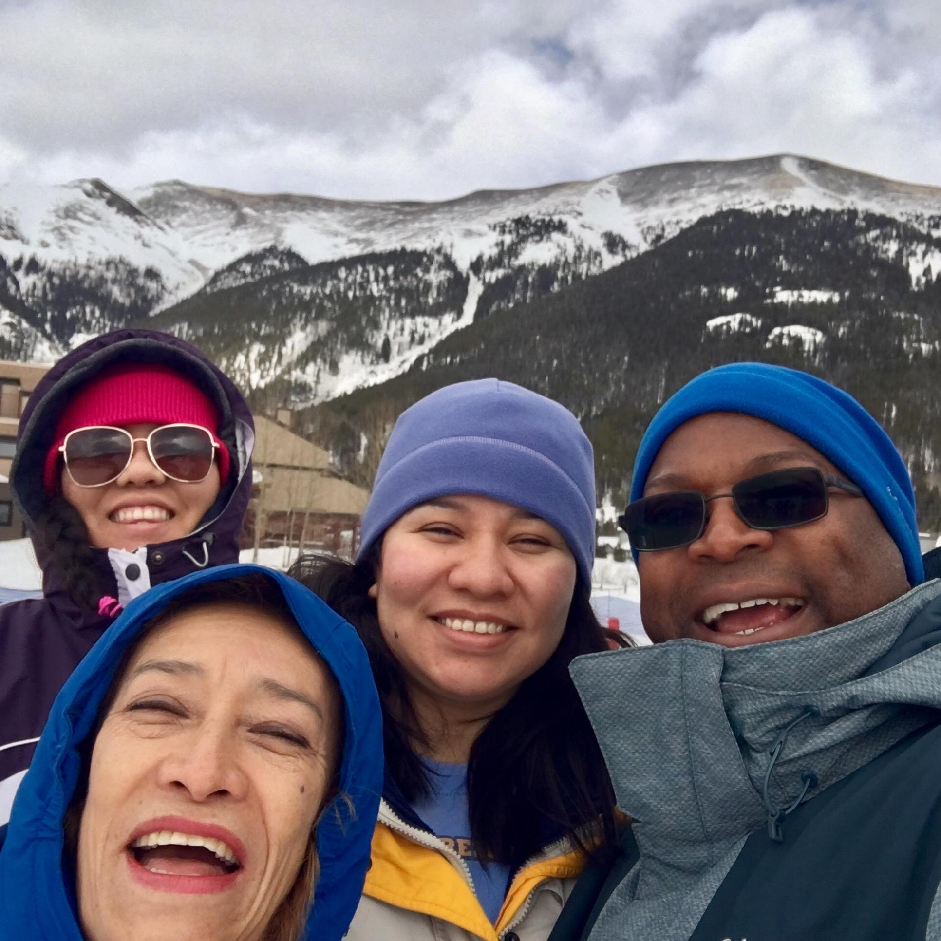 This picture was taken shortly before tubing in Colorado.