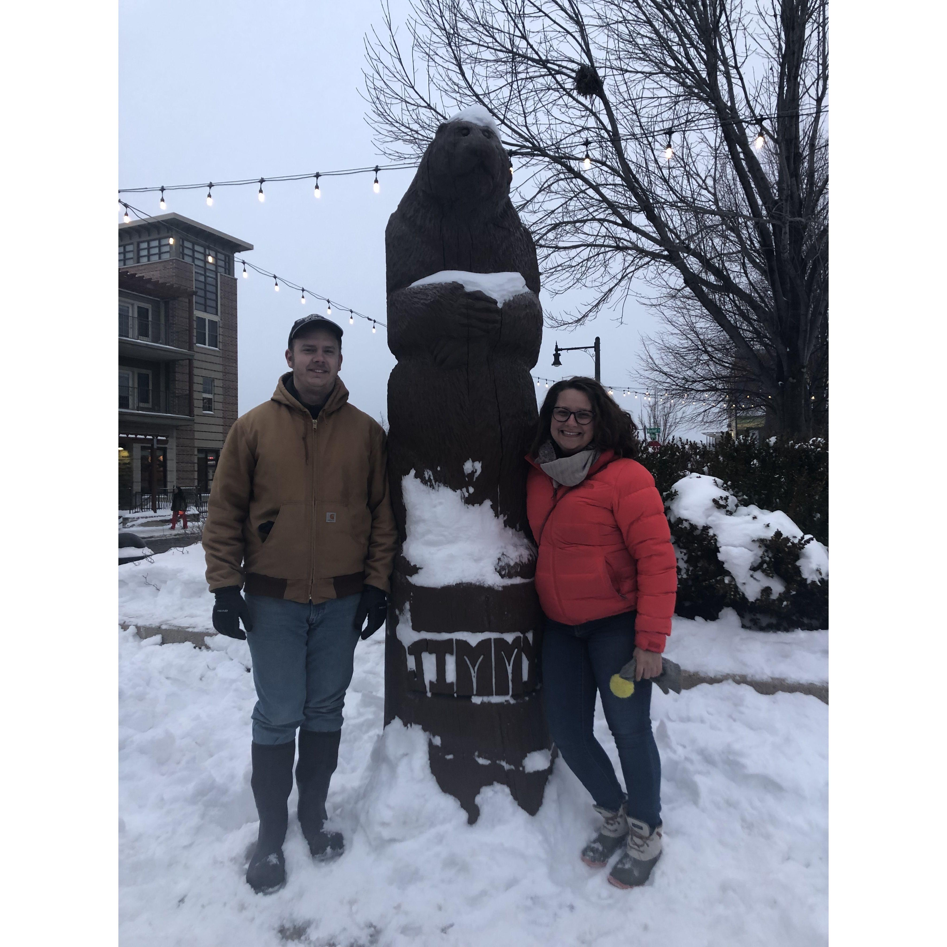 Celebrating Groundhog Day in Sun Prairie, WI