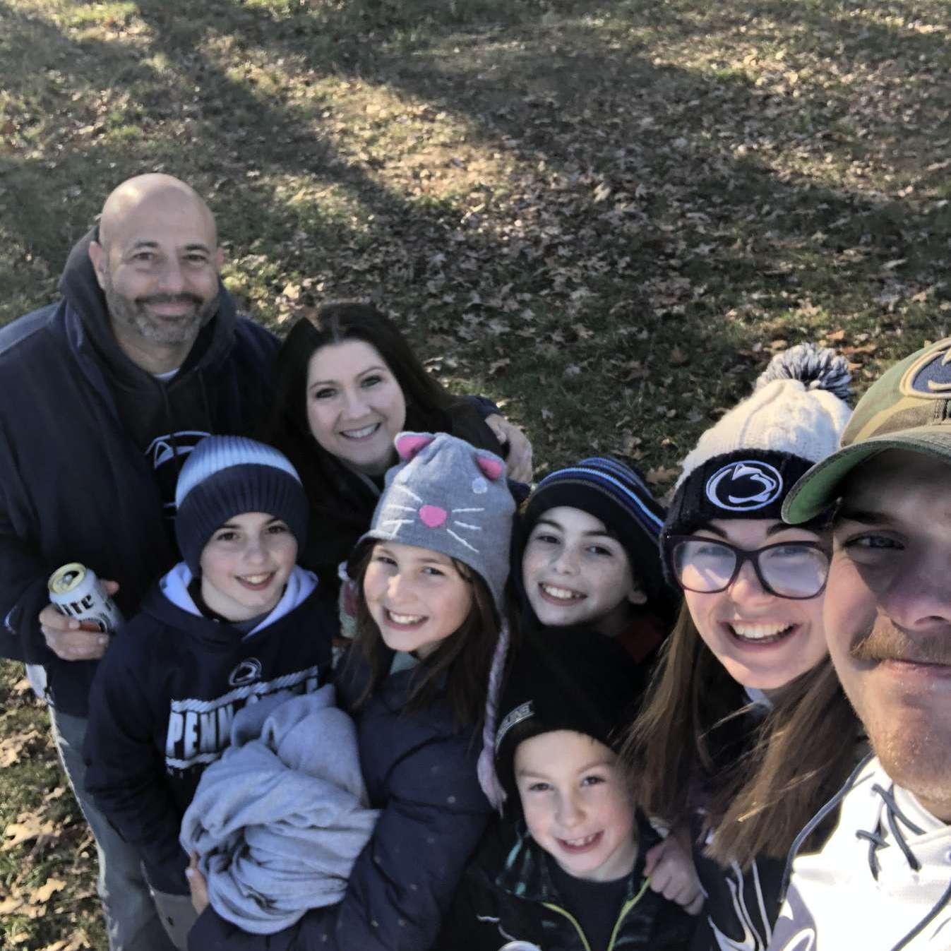 Dylan and Hannah at the PSU Football Game with Hannah`s Family! November 26th 2022!