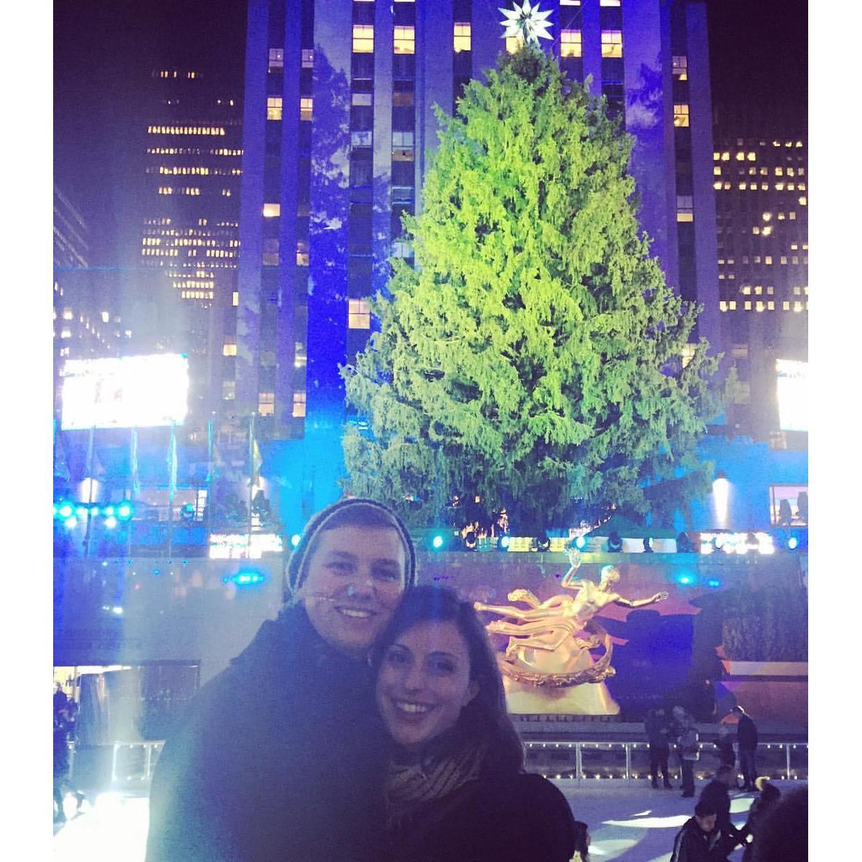 The night we became an official couple
Rockefeller Center, NYC. 11/30/2015