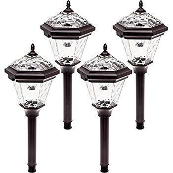Westinghouse Adonia Stainless Steel Solar Path Lights 4 Pack (Remington Bronze)