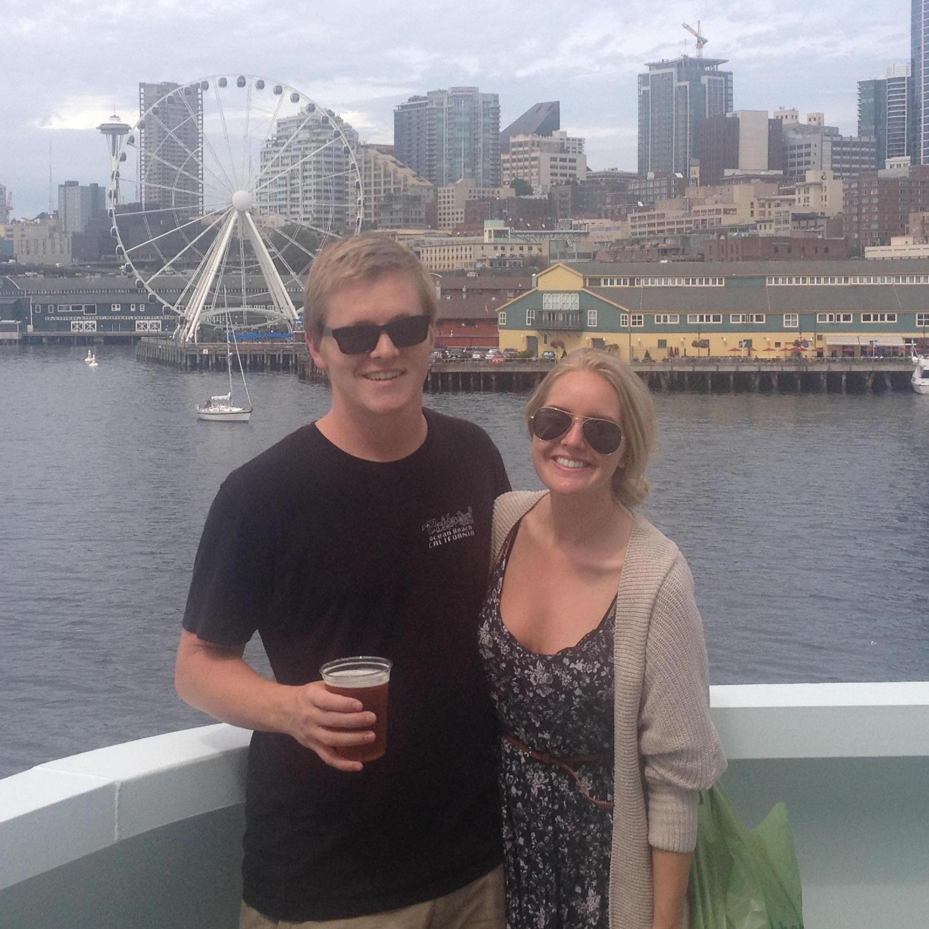 That one time we took the ferry from Seattle to Bainbridge Island for Dylan's cousin's wedding.