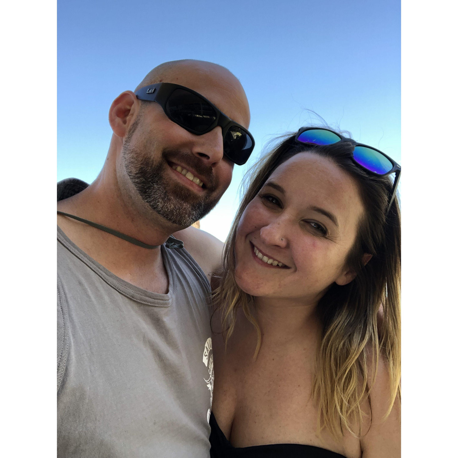 Our first trip to the river with my parents.