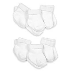 Gerber® 6-Pack Terry Socks in White
