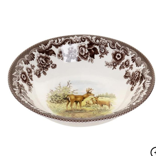 Woodland Ascot Cereal Bowl 8 Inch, Mule Deer