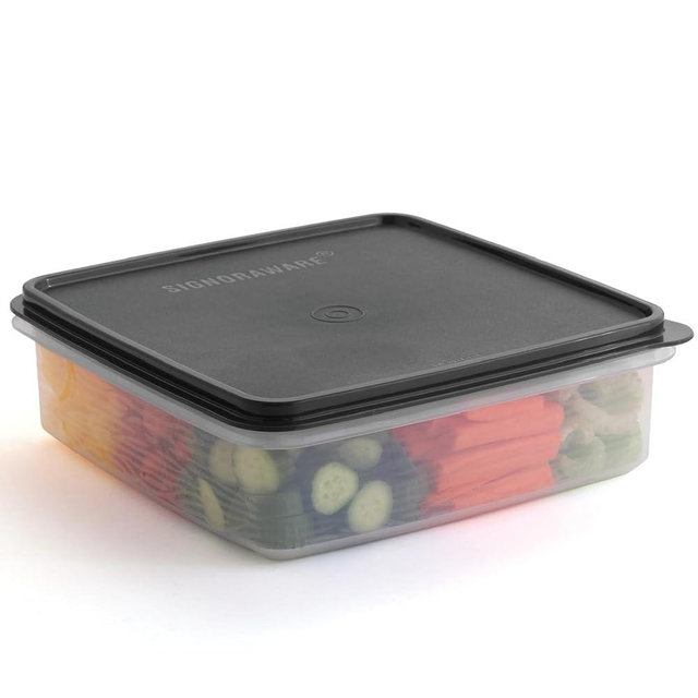 Plastic Storage Container with Lid – 3L Cupcake Carrier – Leakproof Cookie Storage Container Airtight – BPA-Free Plastic Container with Lid for Food Storage, Meal Prep, Leftovers, Cupcakes