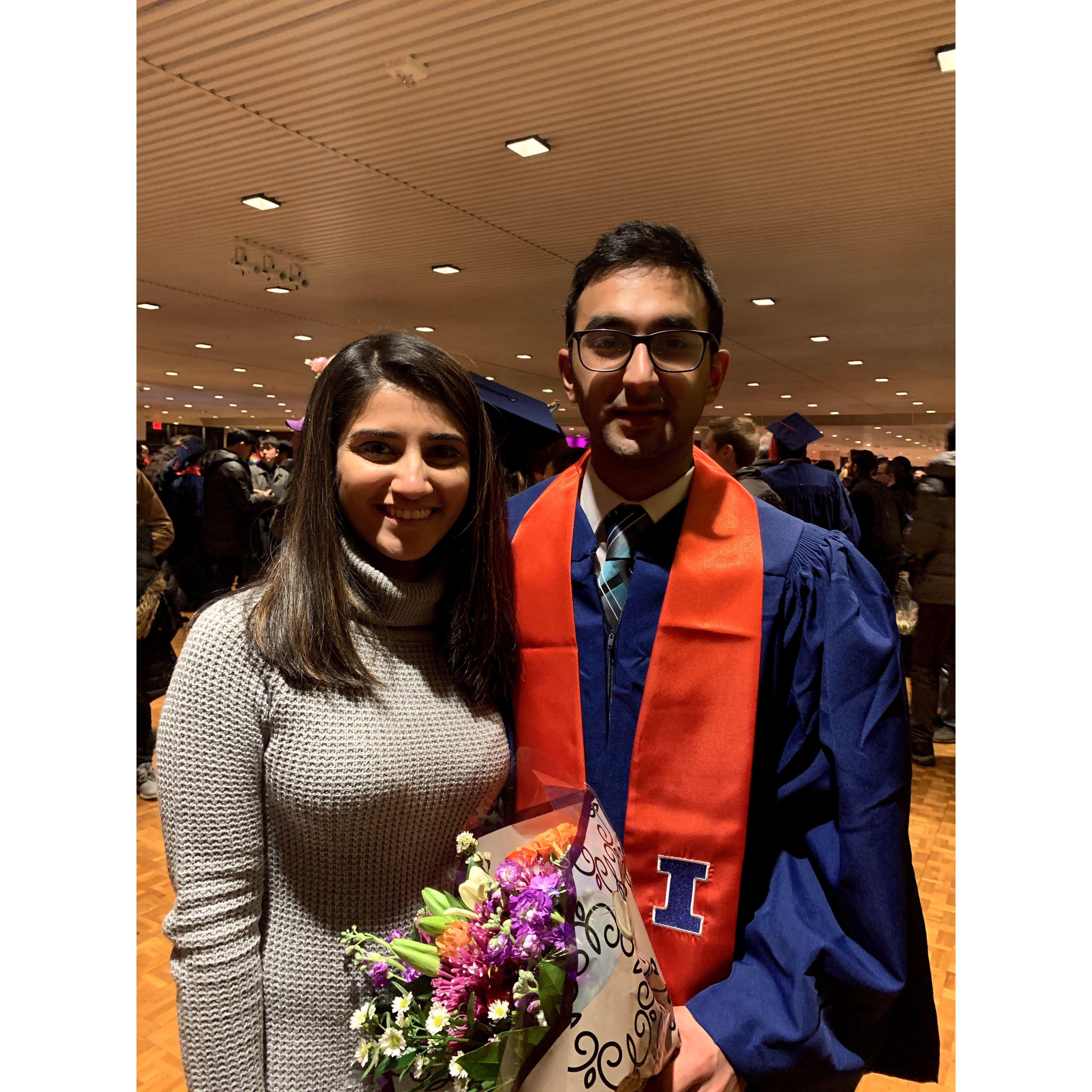 Prabhakar's graduation from UIUC- December 2019