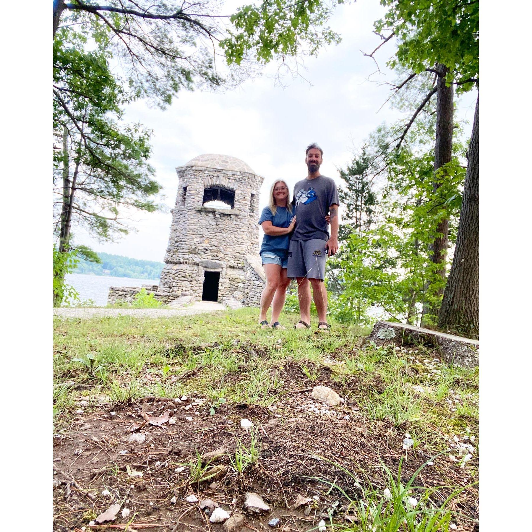First time back at camp as an engaged couple!