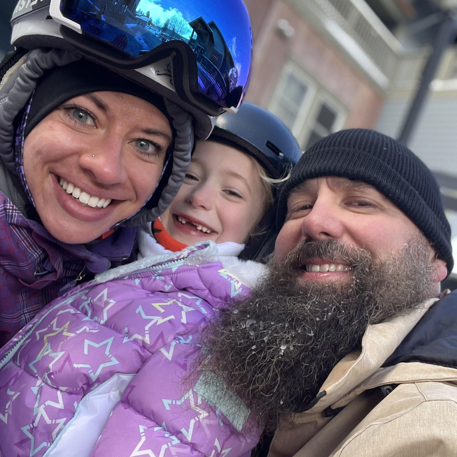 Family ski/snowboard trip to Winter Park, CO - we enjoyed some hot coco after!