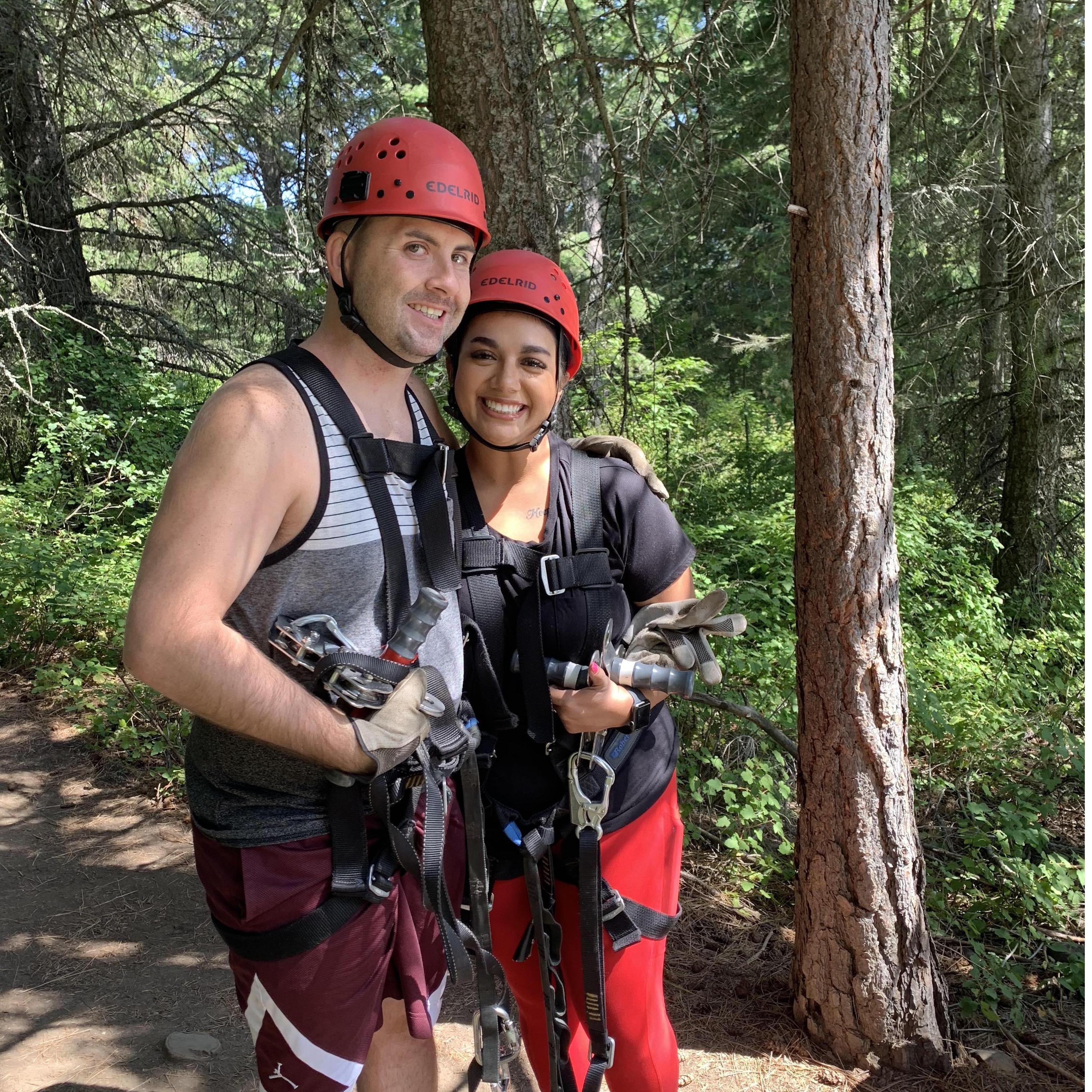 Val's 26th birthday! We went zip lining for the first time!