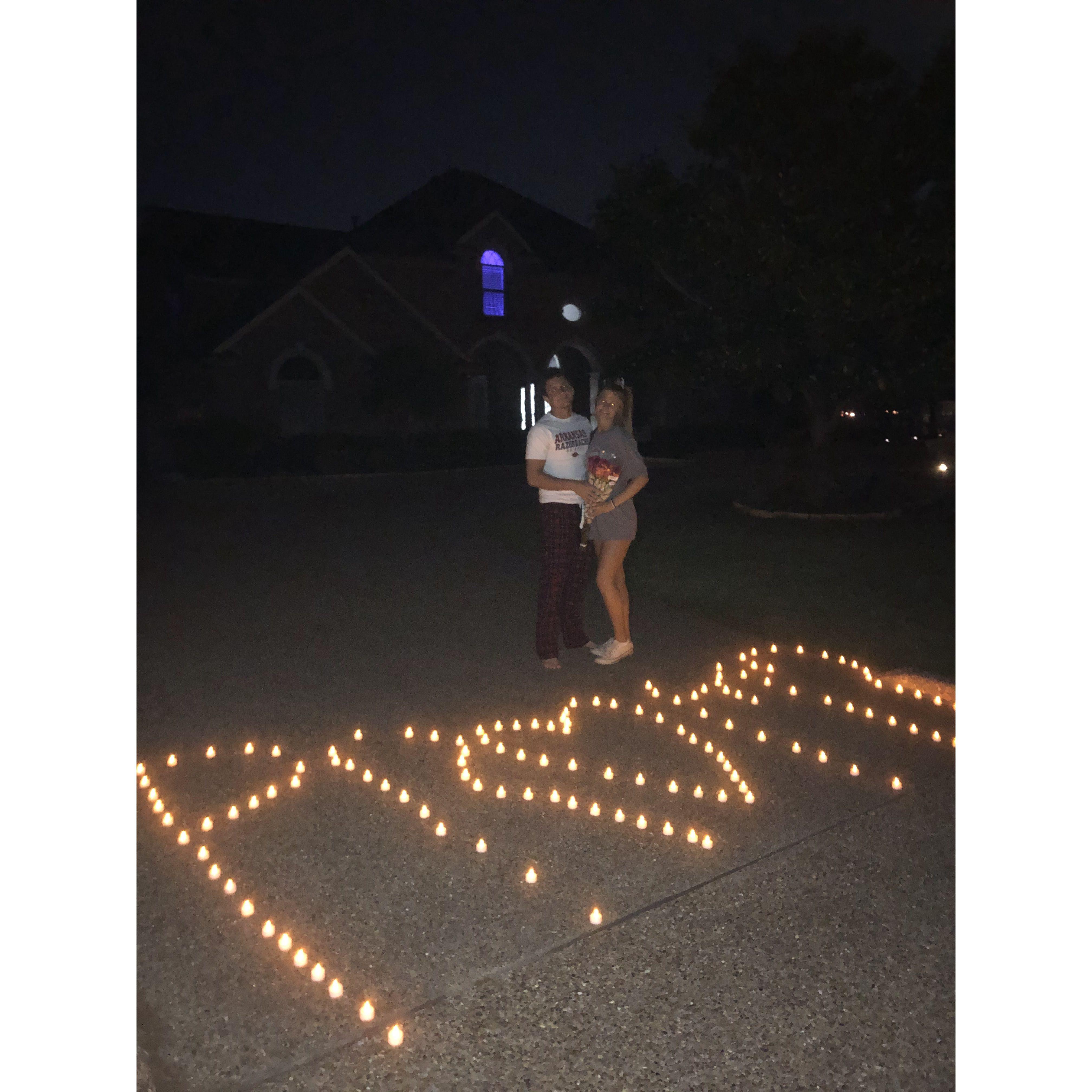 Michael asked me to prom the same way he asked me to marry him:')