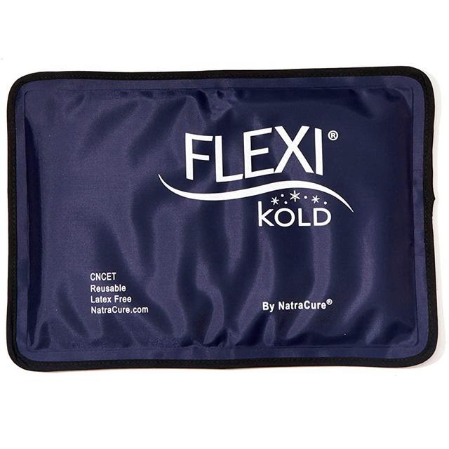 FlexiKold Gel Ice Pack (Half Size: 7.5" x 11.5") A6303-COLD - Professional Cold Pack Reusable Cold Pack Compress (Therapy for Pain and Injuries of Knee, Shoulder, Foot, Back, Ankle, Neck, Hip, Elbow)