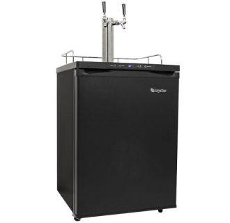 24 Inch Wide Dual Tap Kegerator with Digital Display