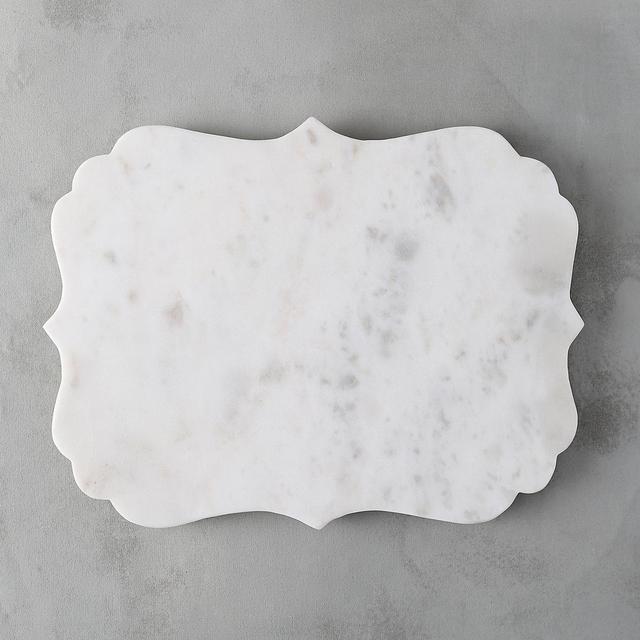 Scalloped Marble Serving Board
