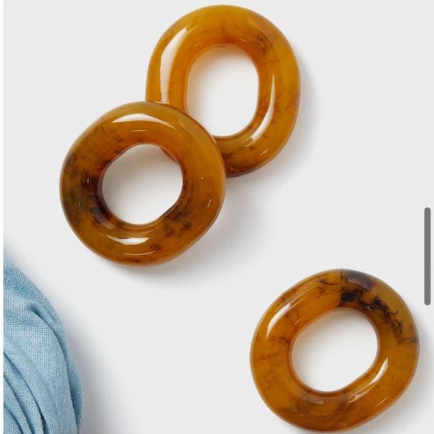 Tortoise Catena Link Napkin Rings Set of 4