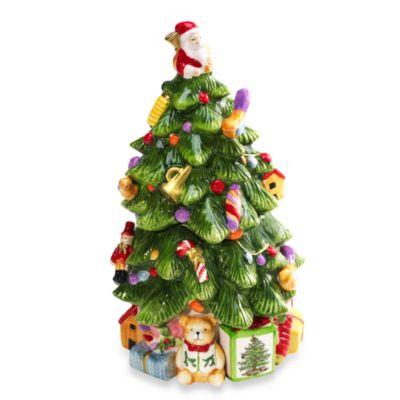 Spode® Christmas Tree 12-Inch Tree-Shaped Cookie Jar