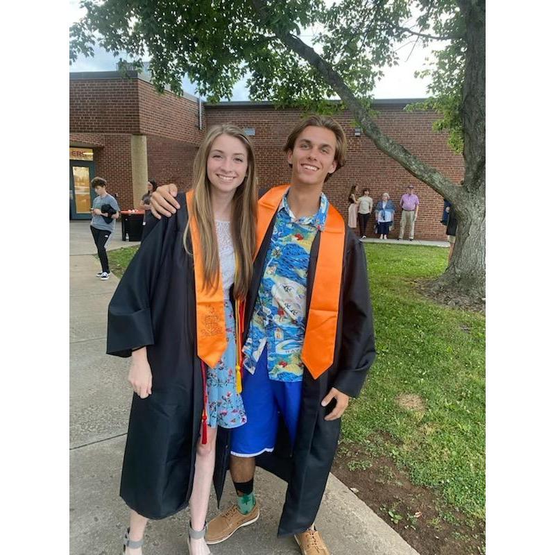 Our graduation!! We were so excited to finally move on in life & spread our wings! My camping bigfoots socks also made their way onto the news!