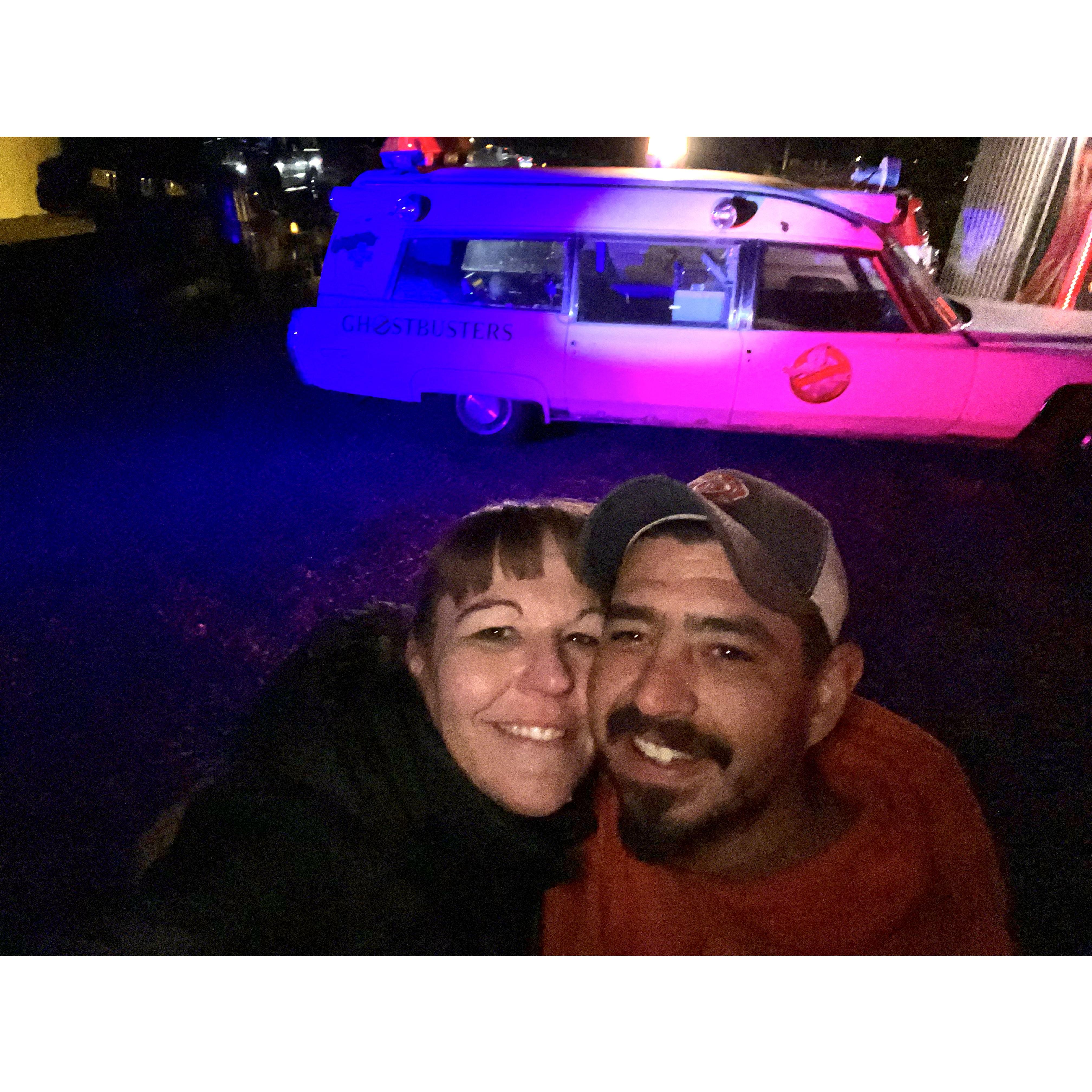 This was one of our dates within the first month of dating. John took me to Frightmare Haunted house, I will always remember because I fell backwards and hit my head but still had fun.