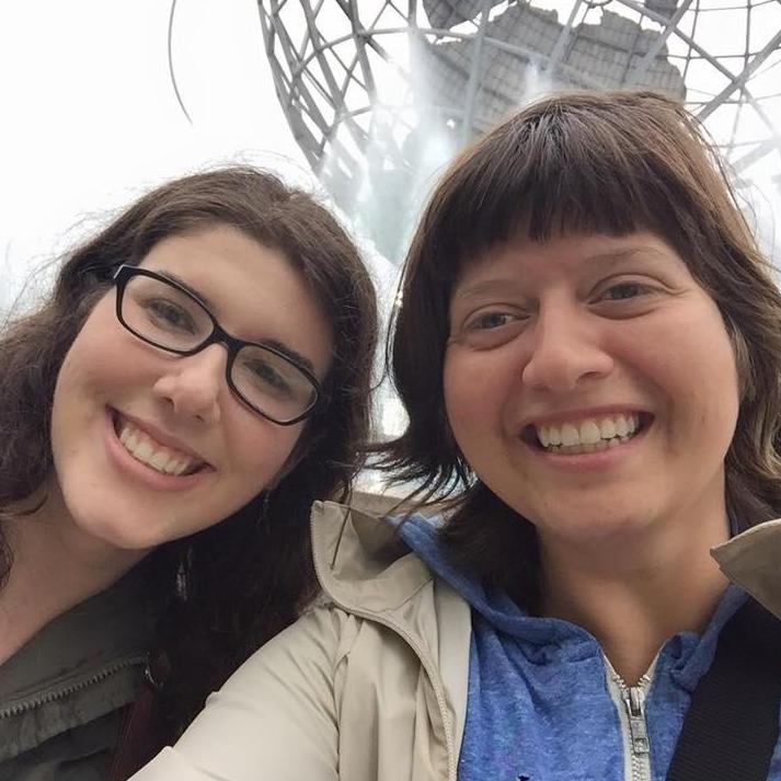 Rachel and Melissa at the Wonderful World Festival