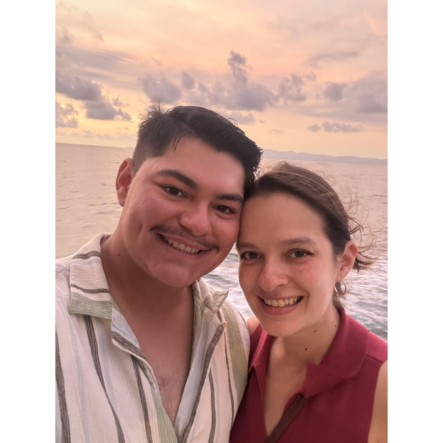 Visting Puerto Vallarta for our future wedding venue and taking a sunset boat ride with "Rhythms of the Night"