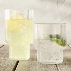Fluted Acrylic Drinking Glasses Set Of 12