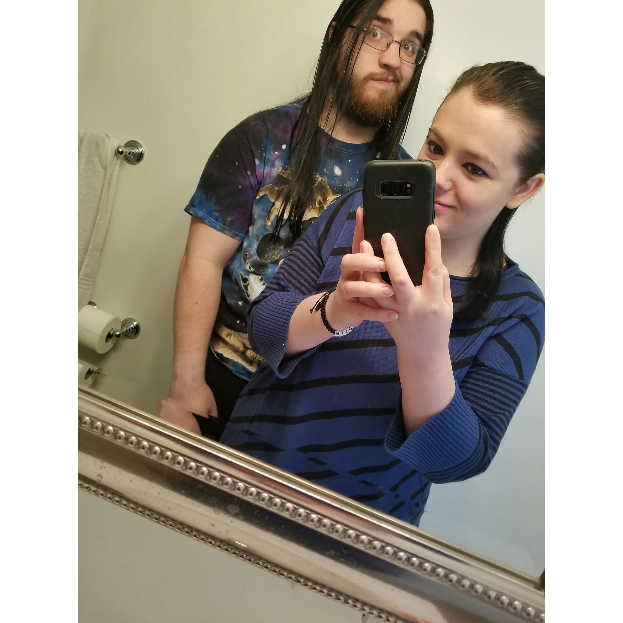 Our first Christmas together. 🖤