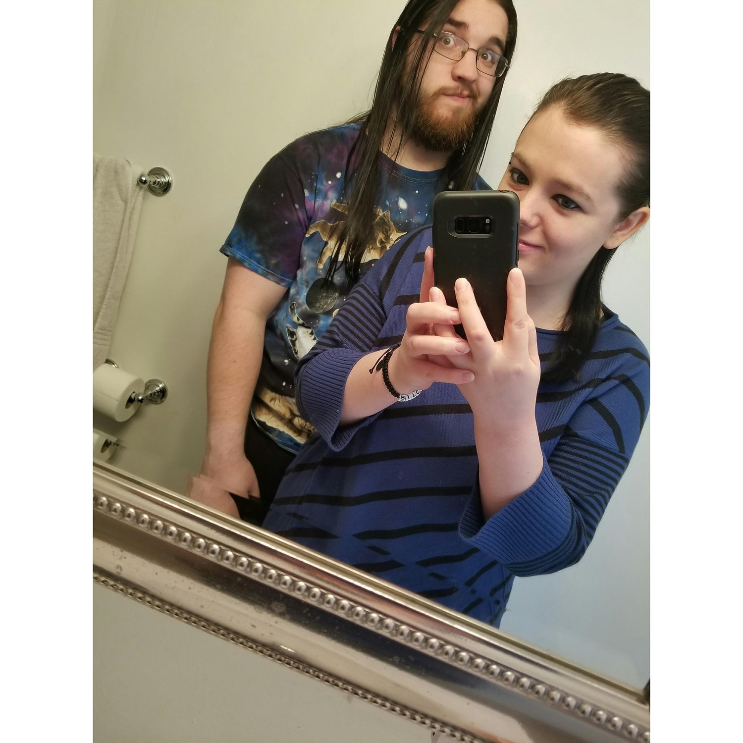 Our first Christmas together. 🖤