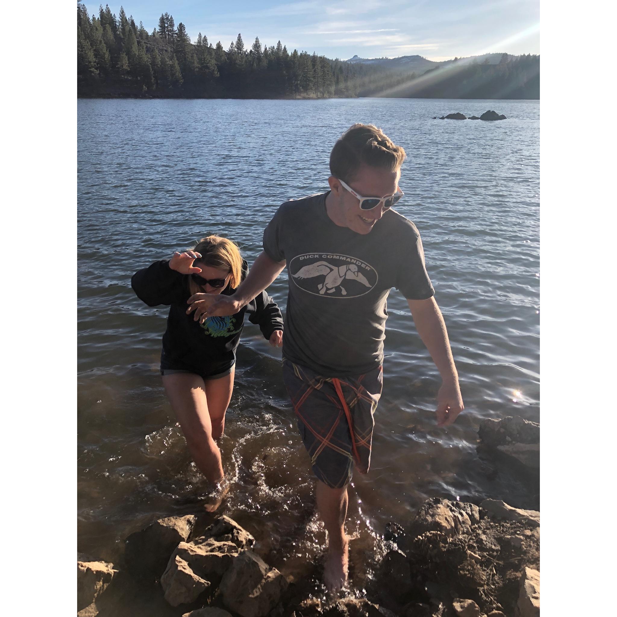 Freezing cold lake day!
