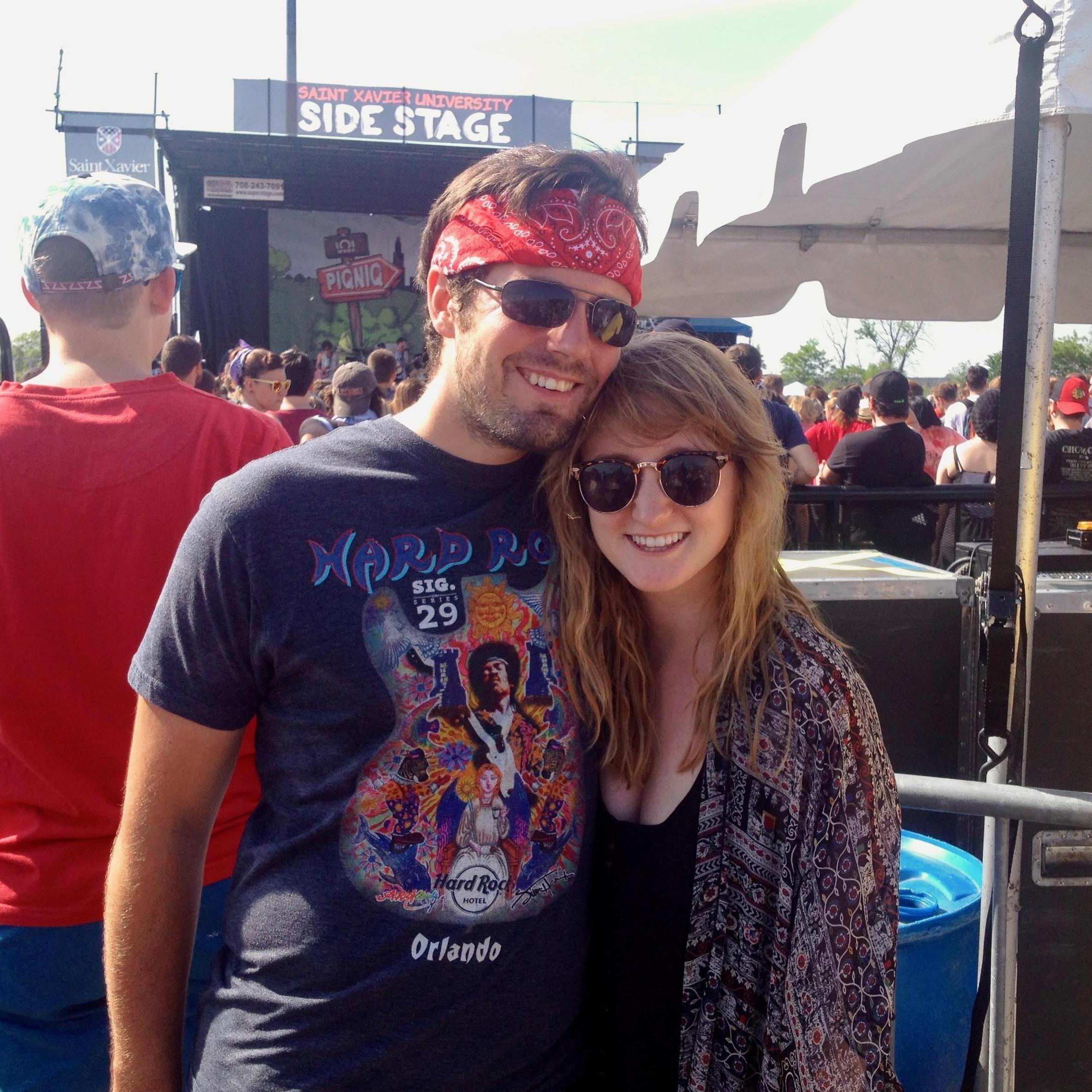 First concert together - PIQNIQ in Chicago 2015.