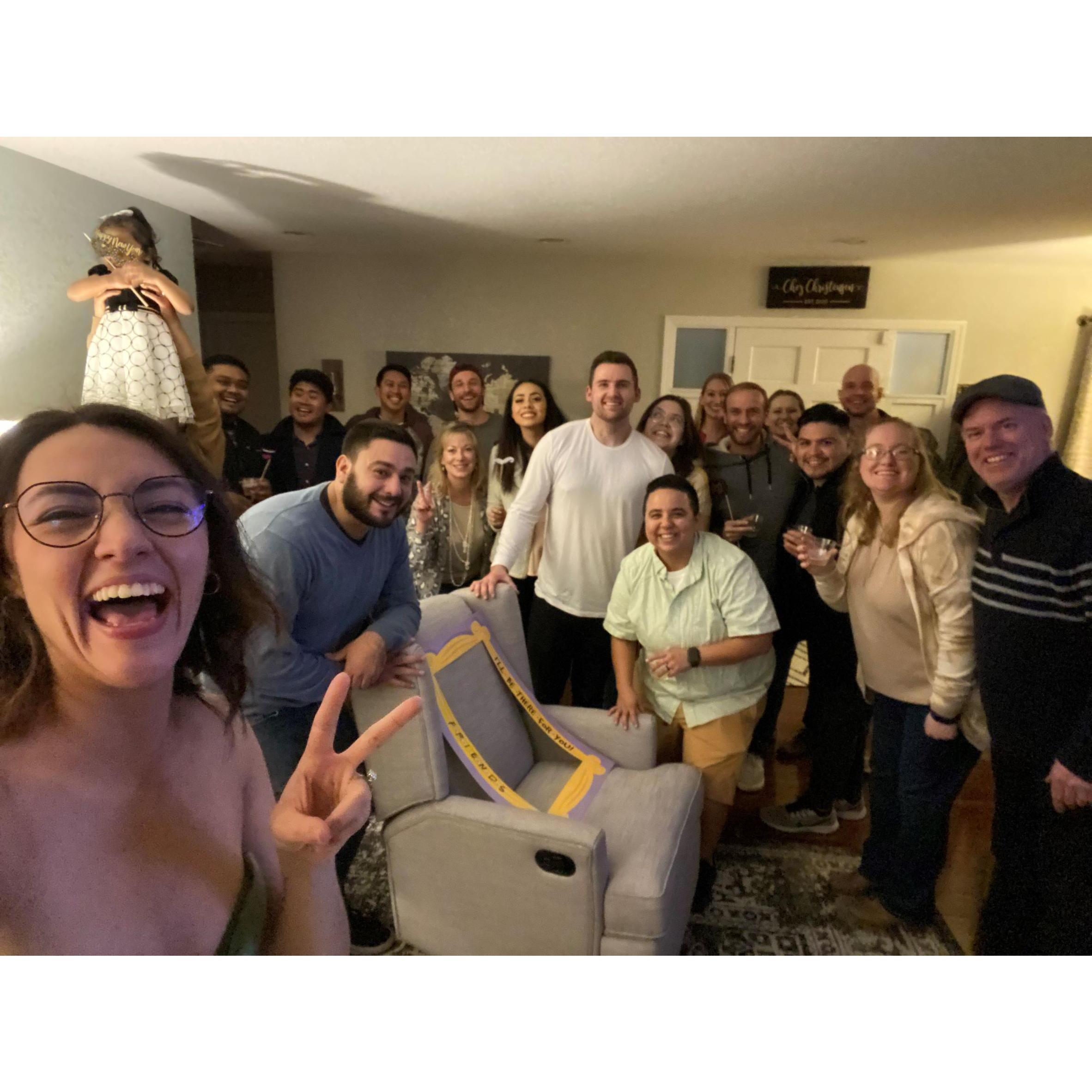 New Year's Eve and our engagement party! What a way to ring in the new year.