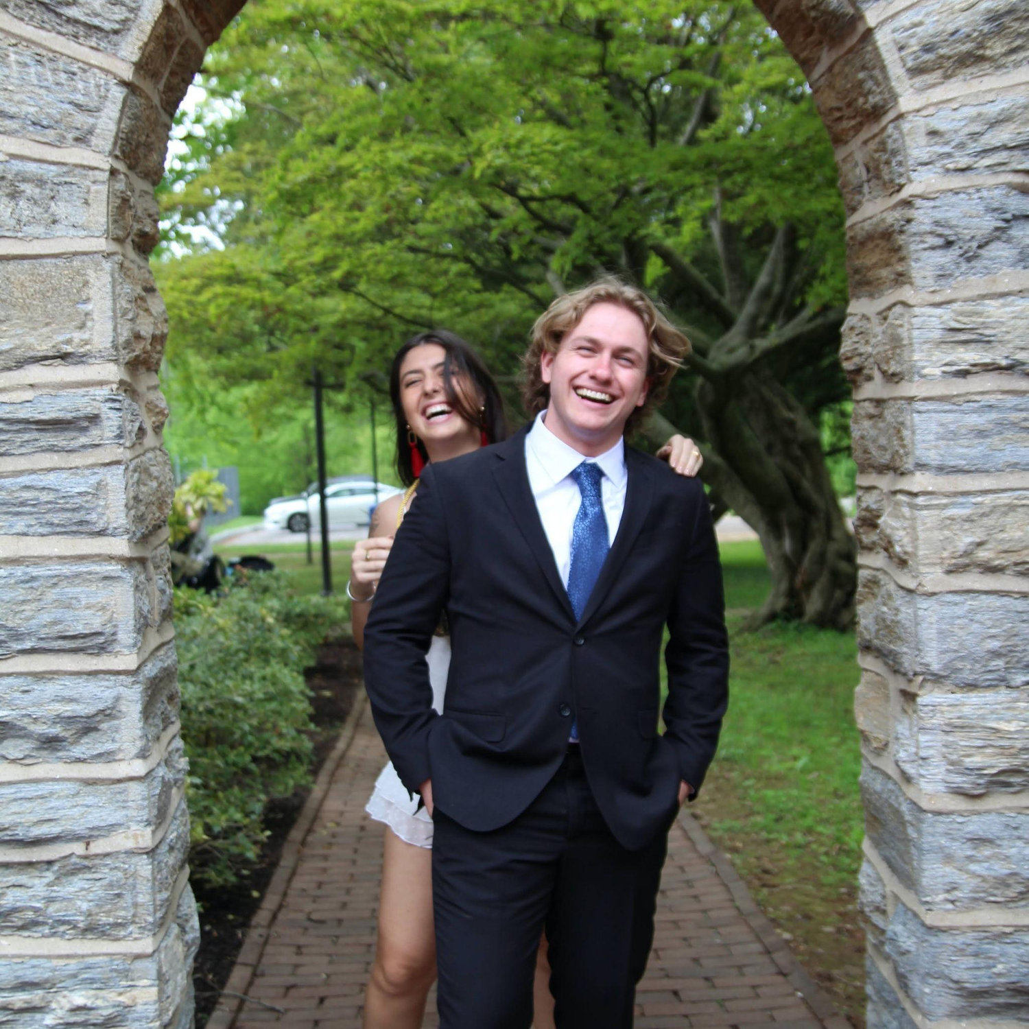 Messing around at our graduation pictures 2022